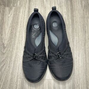 BZees Rosie Womens Black Slip On  Casual Comfort shoes Lightweight Black 8.5
